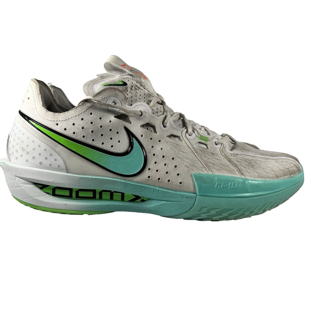 The Nike Air Zoom GT Cut 3 'Bleached Turquoise' Basketball Shoes Men's 14
